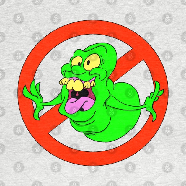 Slimer cute creepy cartoon ghost by Blaze_Belushi